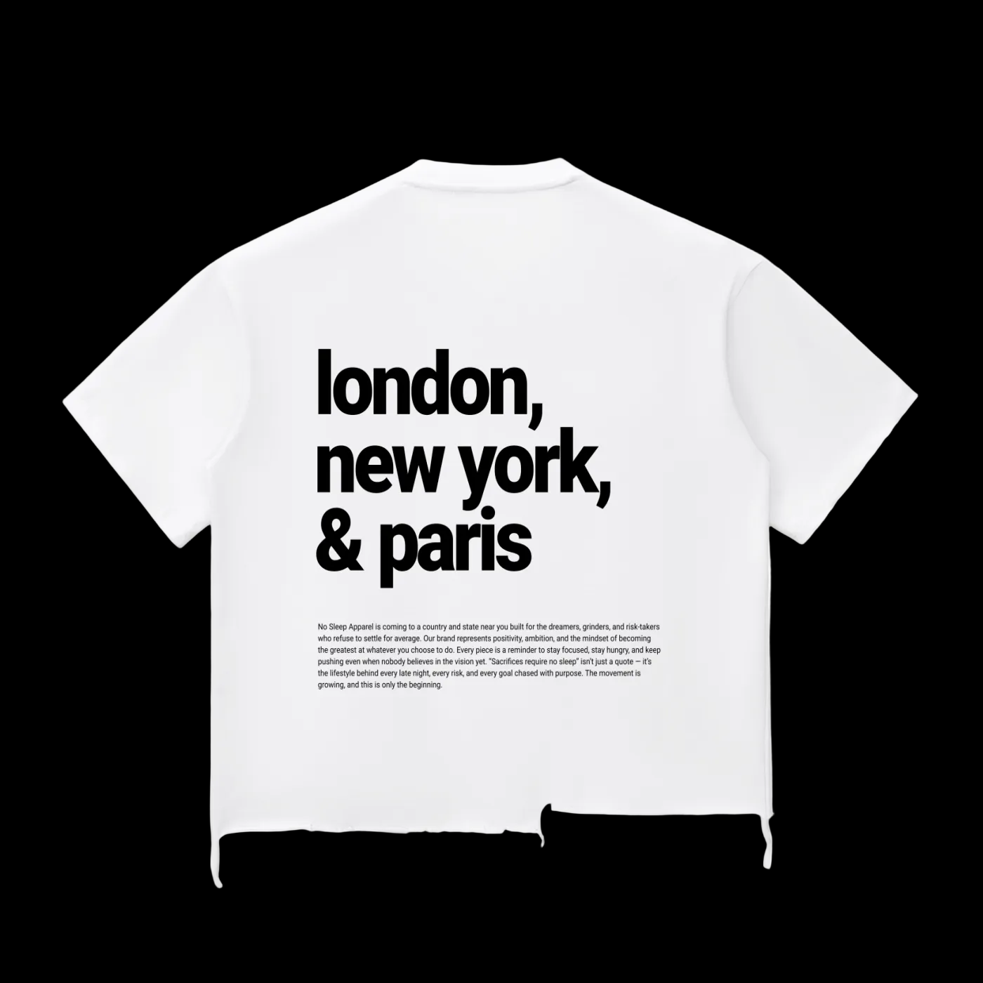 Raw-Hem Boxy (NS) T-shirt