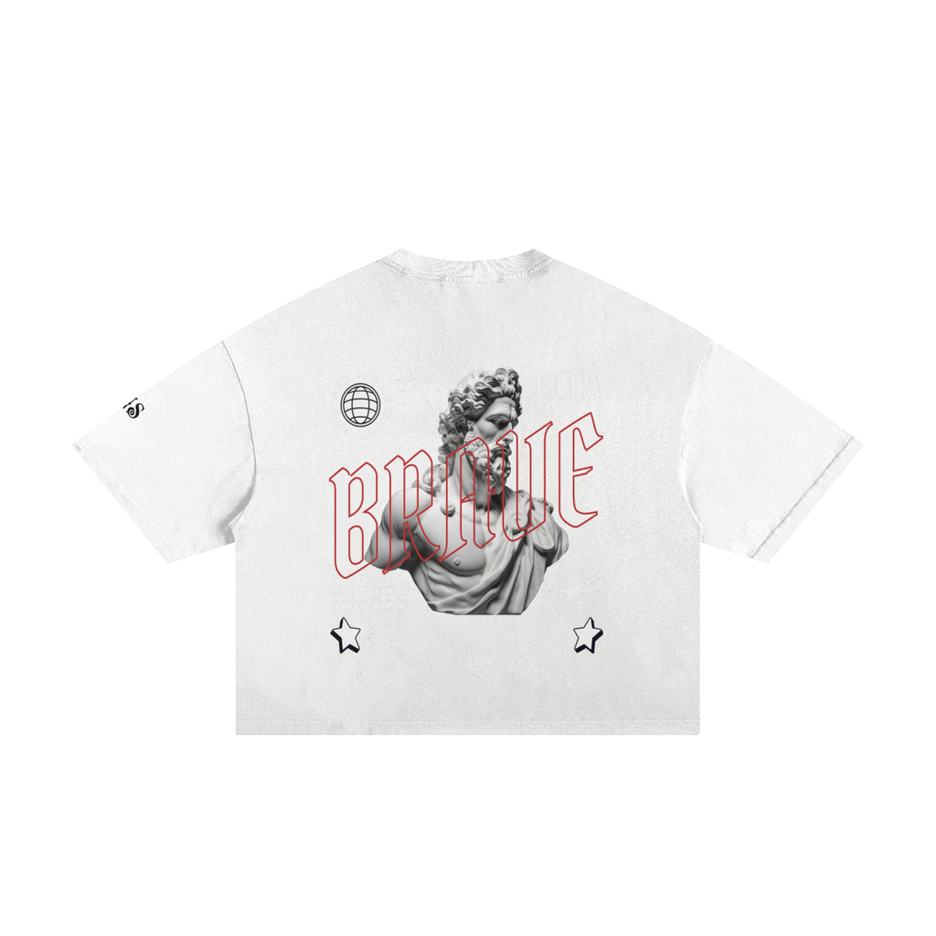 Classic Frayed Boxy ( BRAVE) Tee