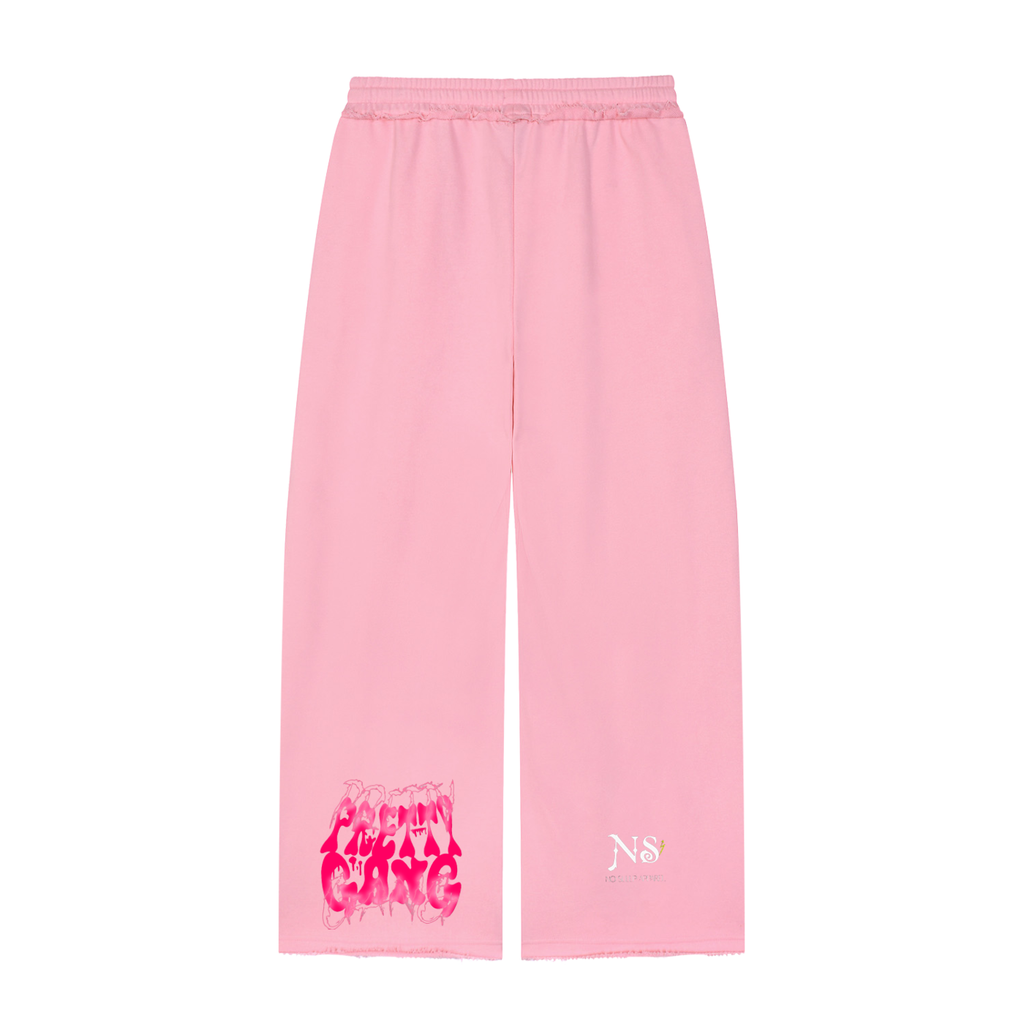 Women’s Wide Leg Raw Edge Sweatpants
