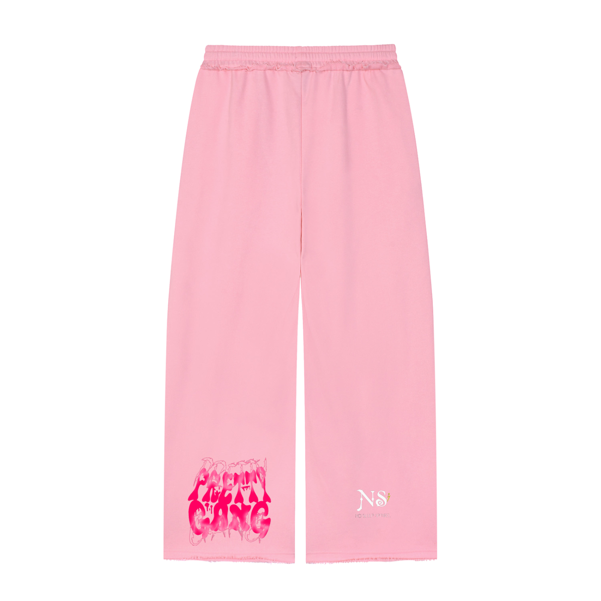 Women’s Wide Leg Raw Edge Sweatpants