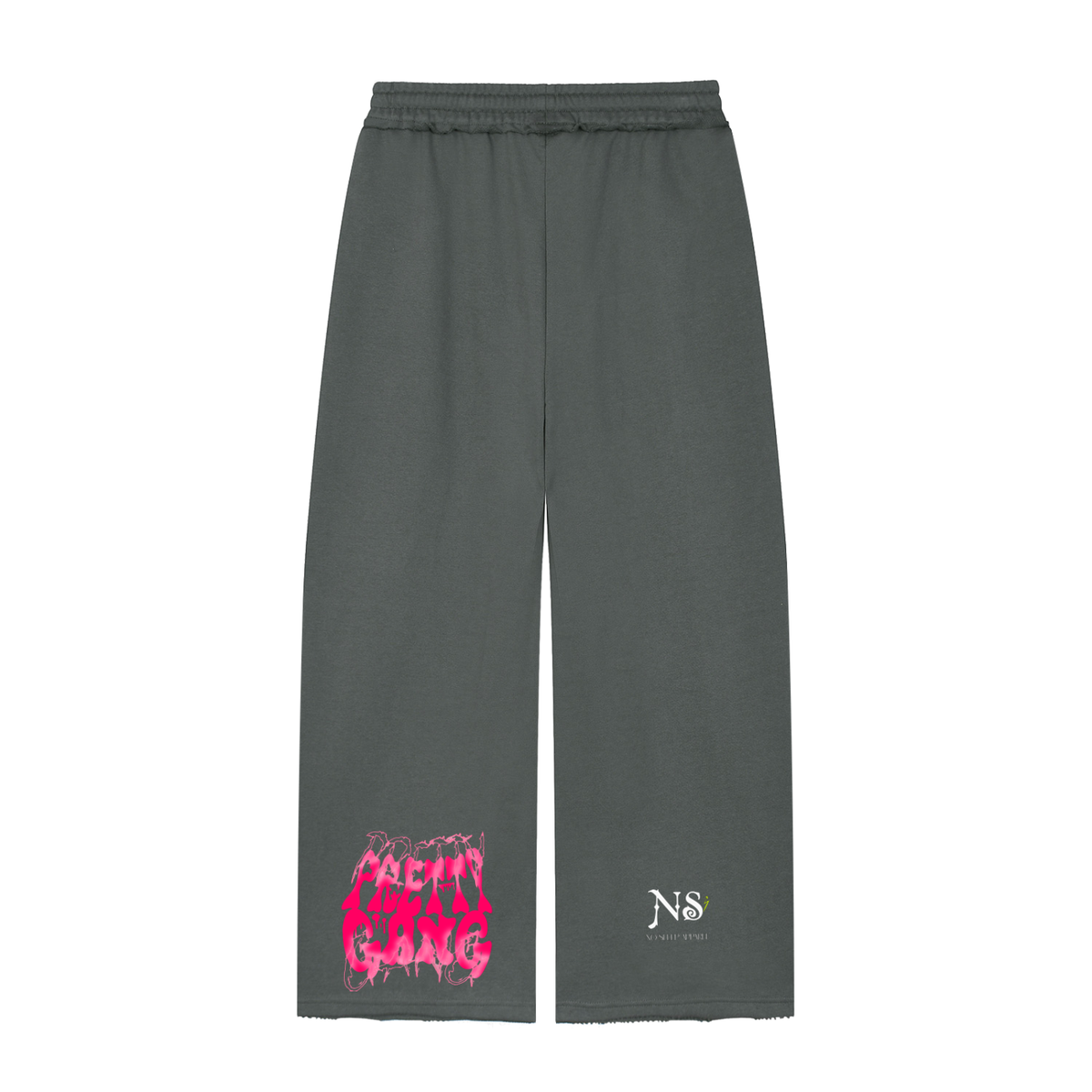 Women’s Wide Leg Raw Edge Sweatpants