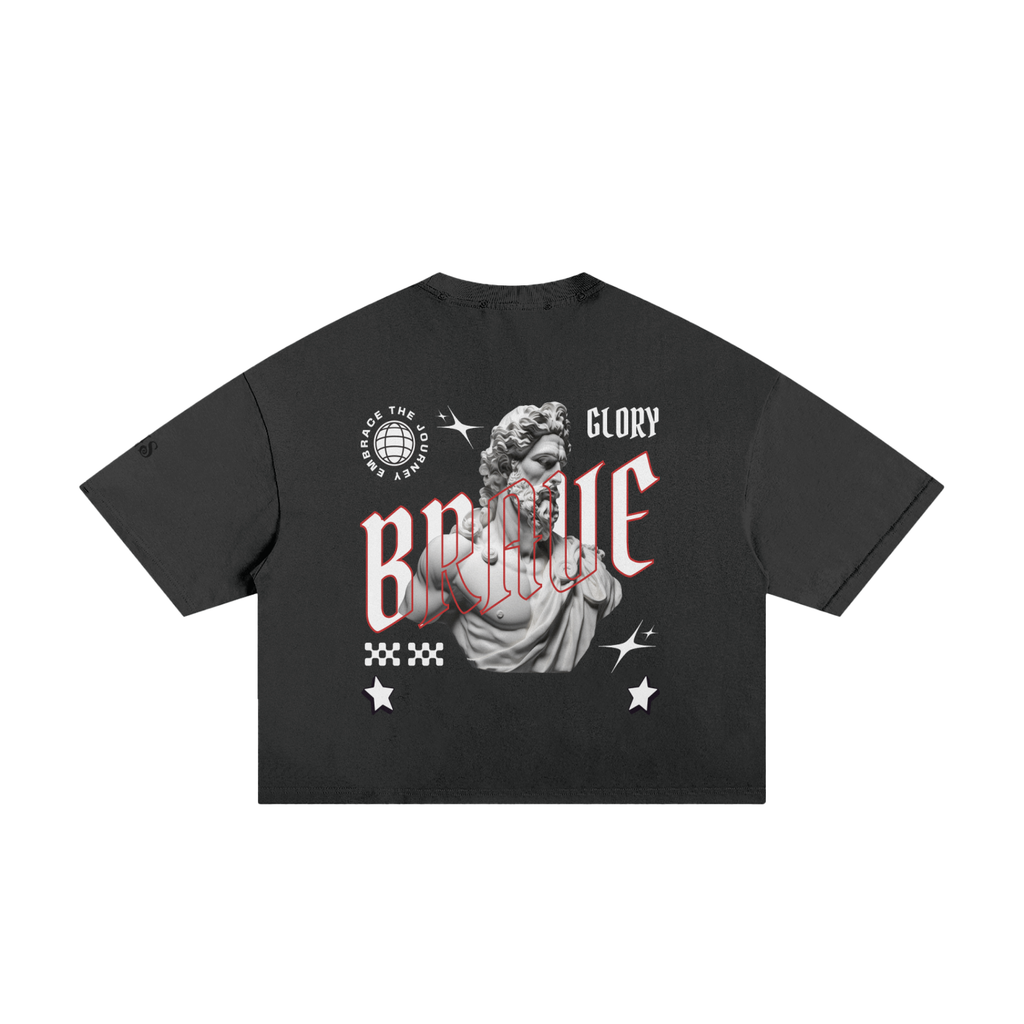 Classic Frayed Boxy ( BRAVE) Tee