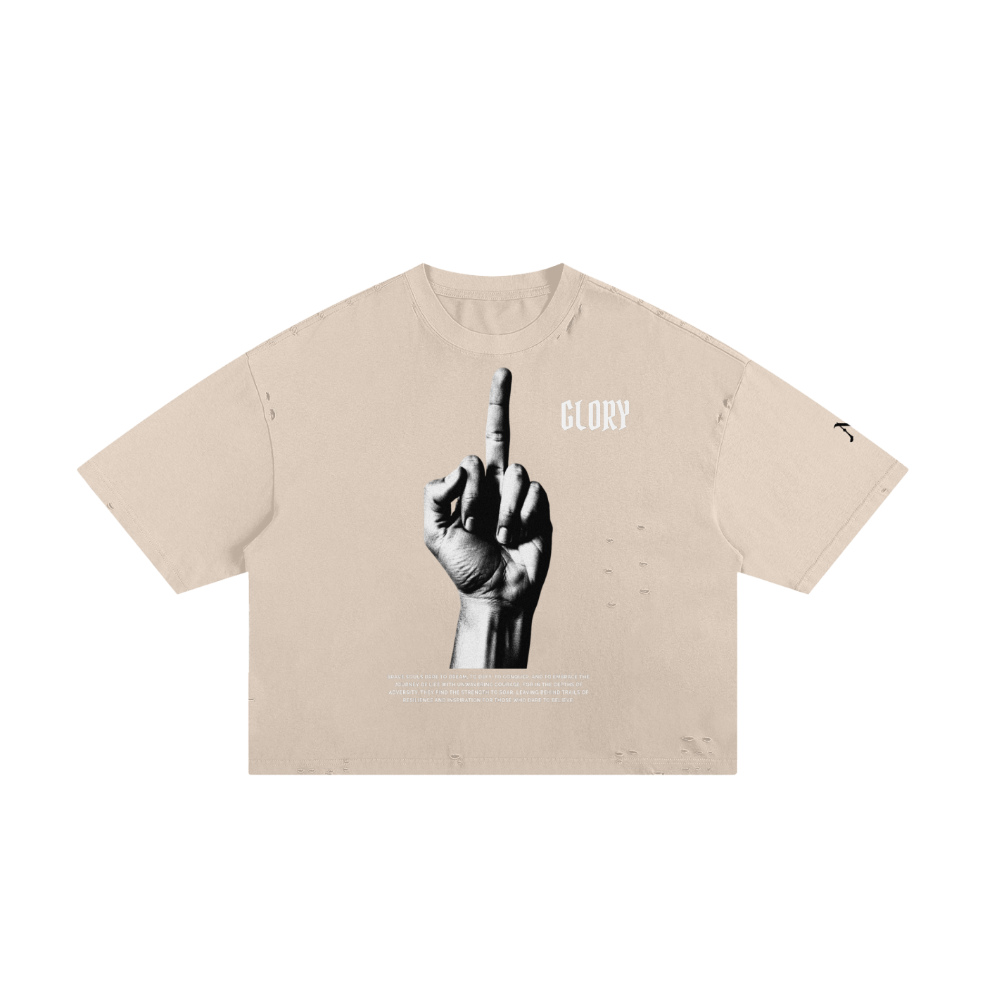 Classic Frayed Boxy ( BRAVE) Tee