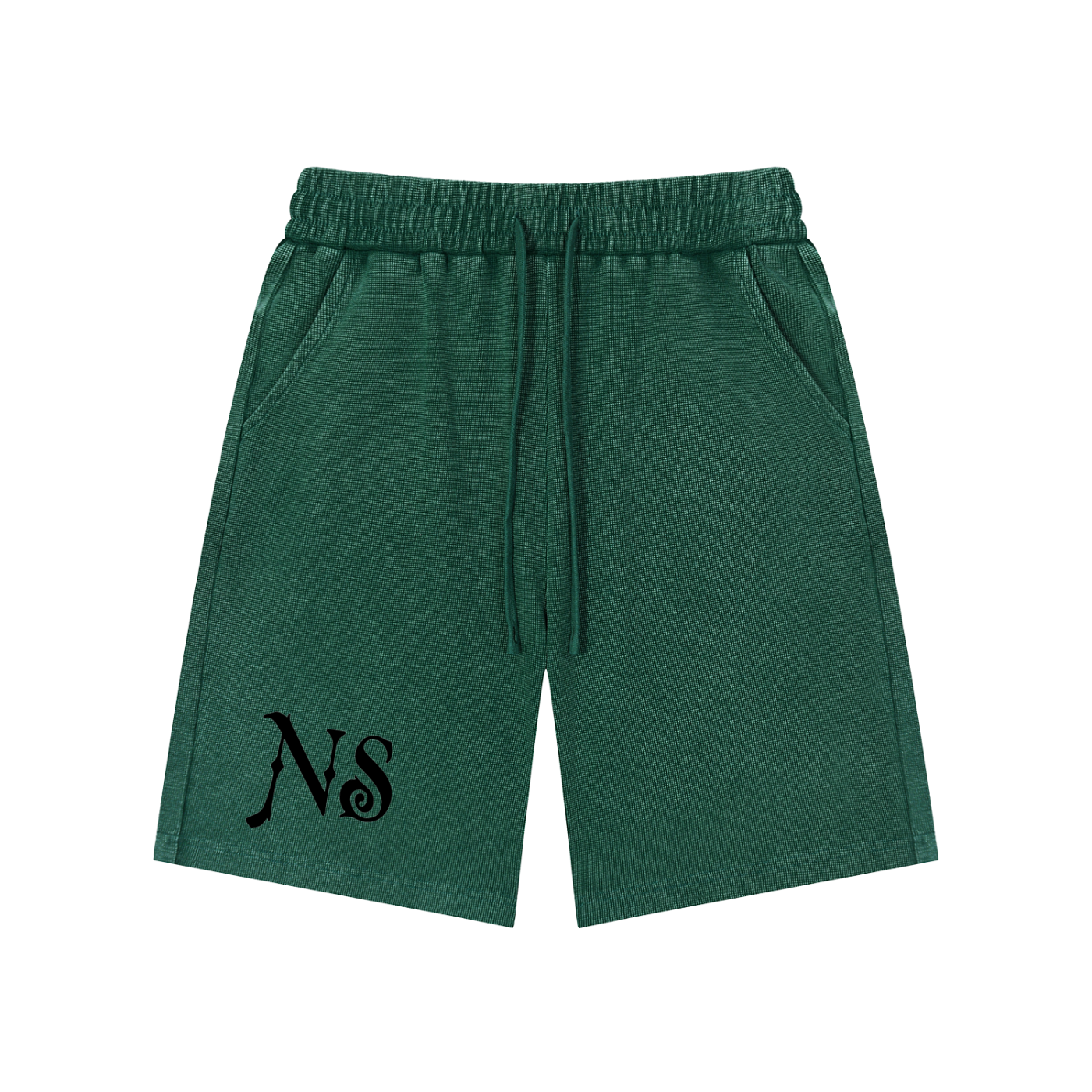 Mineral Wash Waffle Knit Shorts