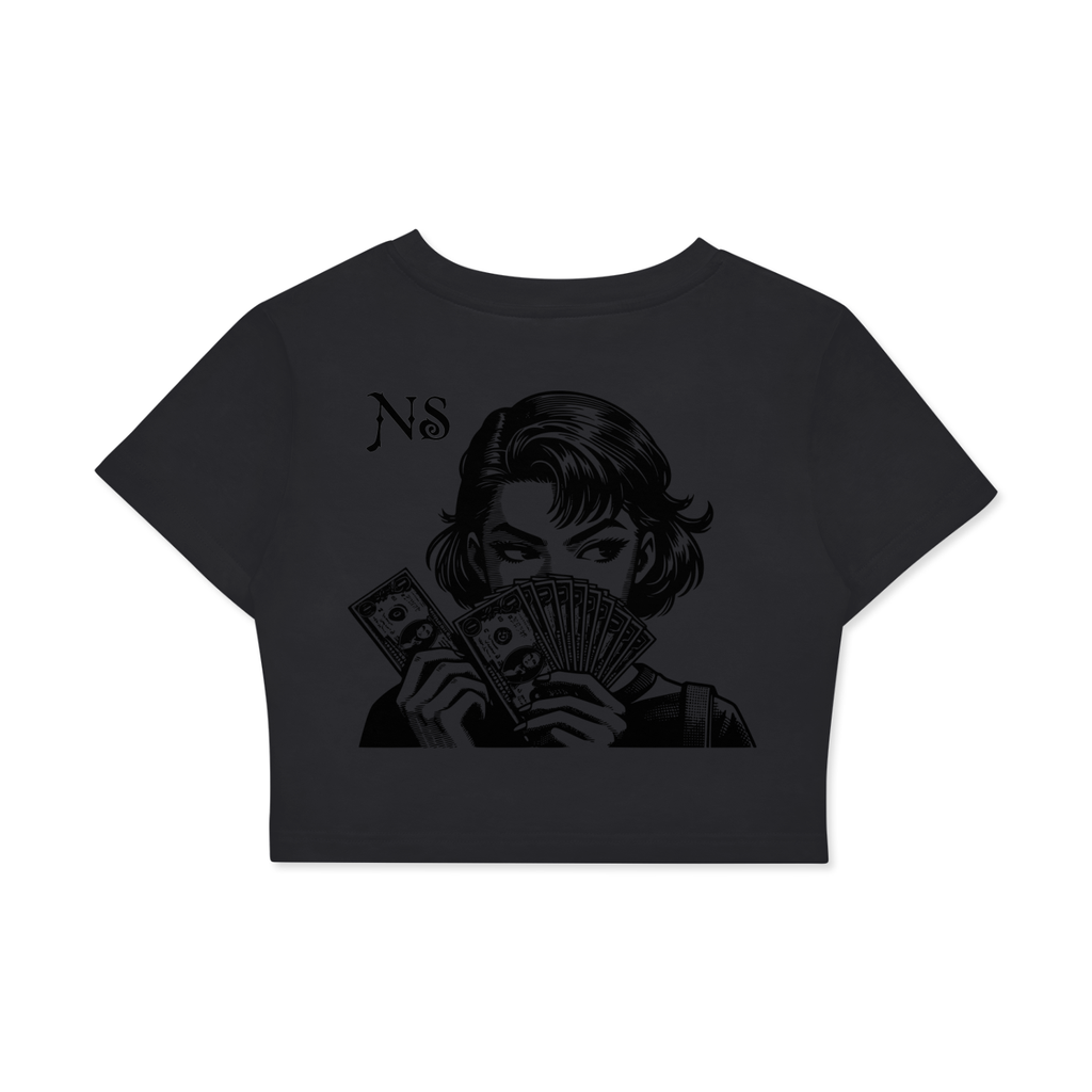 Fitted Crop ( MAKE IT HAPPEN ) T-Shirt