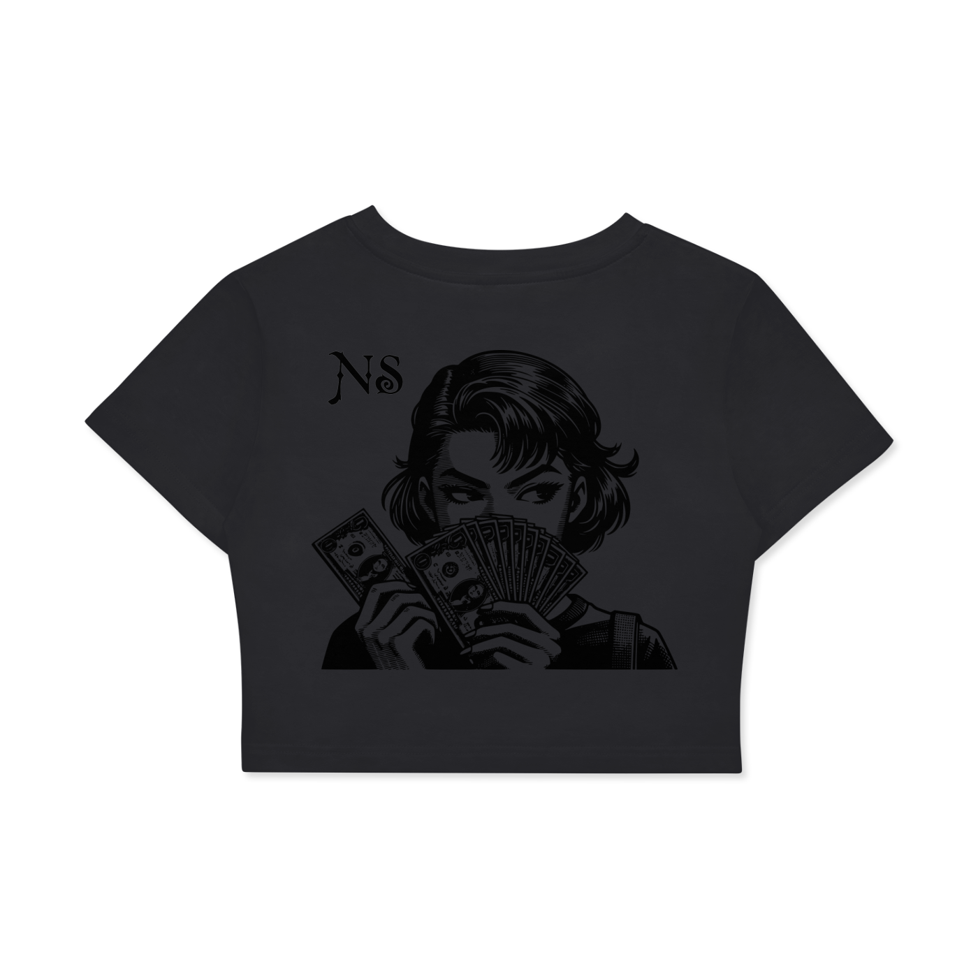 Fitted Crop ( MAKE IT HAPPEN ) T-Shirt