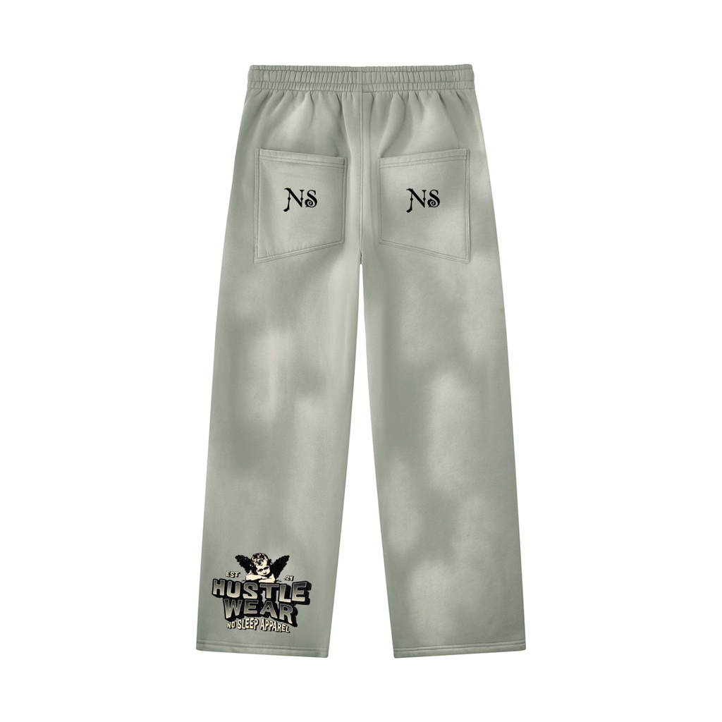 Unisex Sunfade Wide Leg Fleece Sweatpants