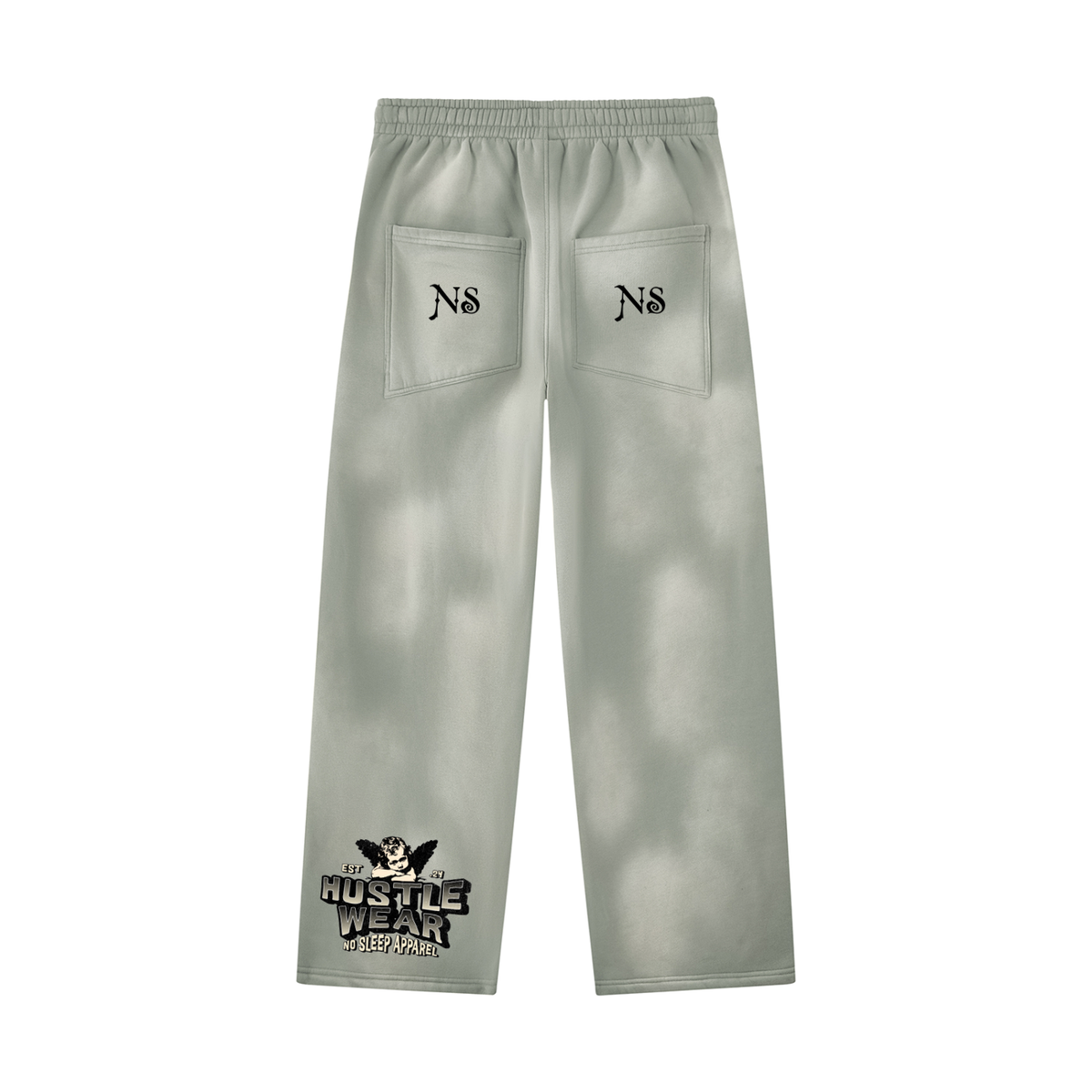 Unisex Sunfade Wide Leg Fleece Sweatpants