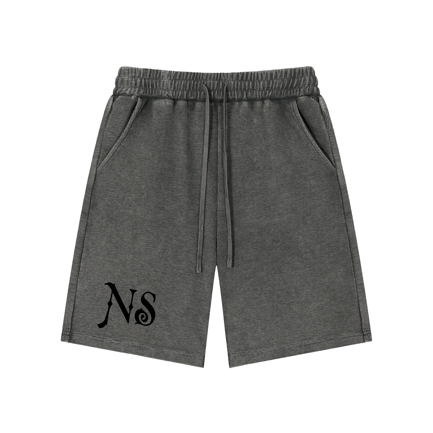 Mineral Wash Waffle Knit Shorts