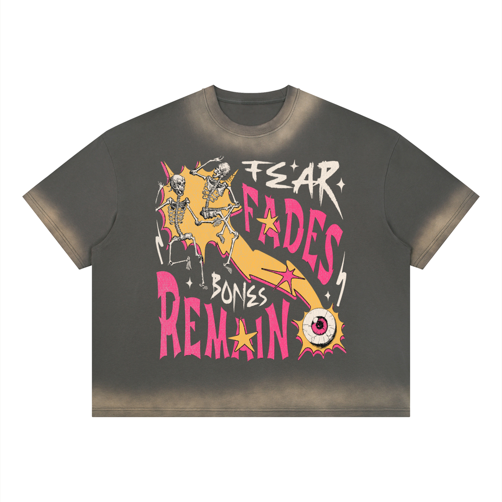 Unisex Boxy Sunfade Vintage Wash T-Shirt
