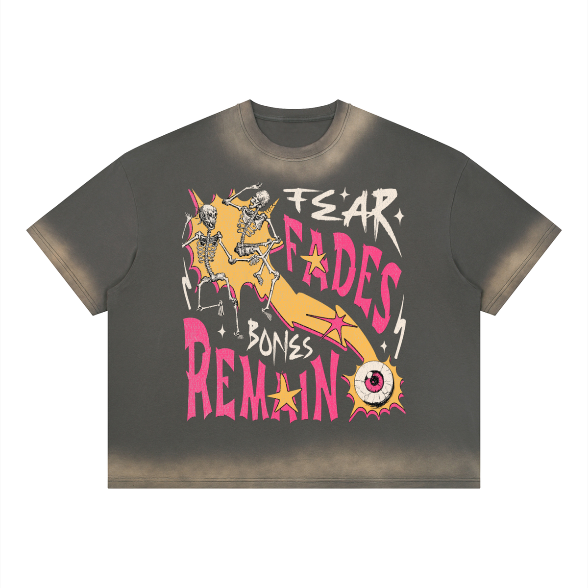 Unisex Boxy Sunfade Vintage Wash T-Shirt