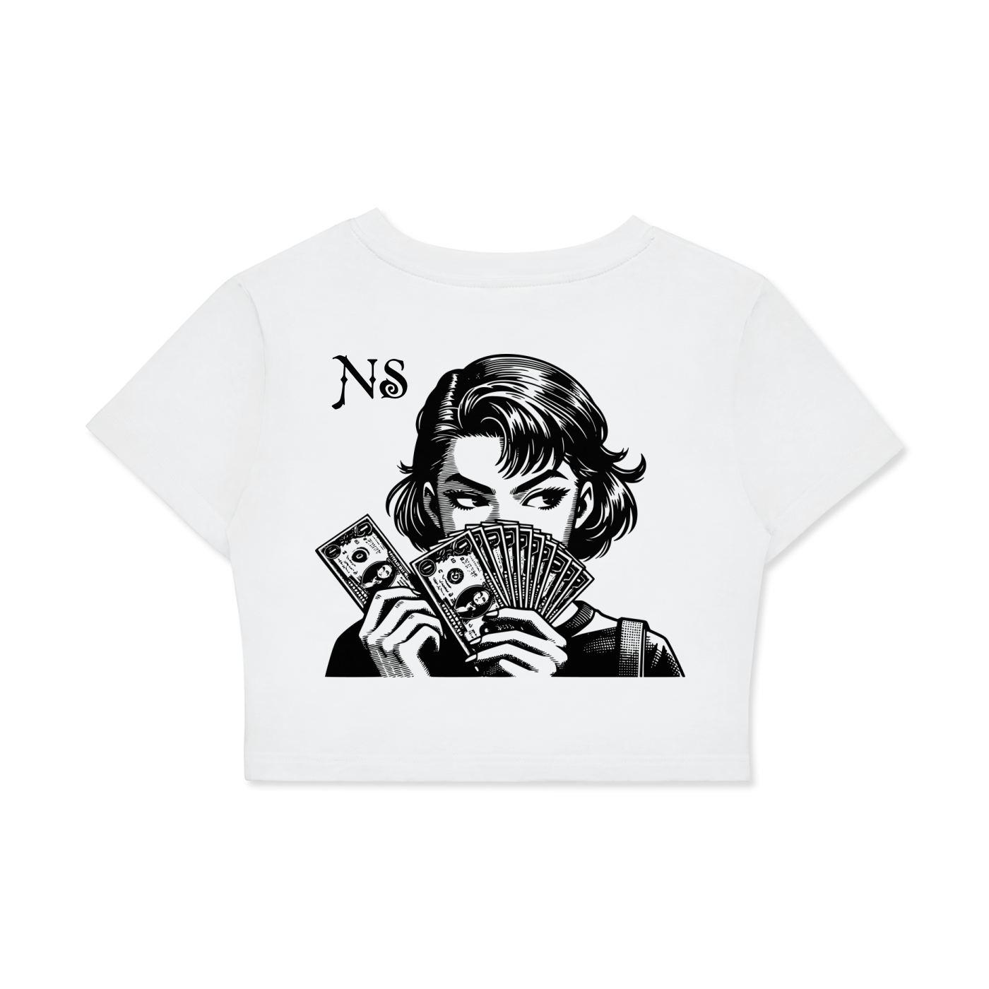 Fitted Crop ( MAKE IT HAPPEN ) T-Shirt
