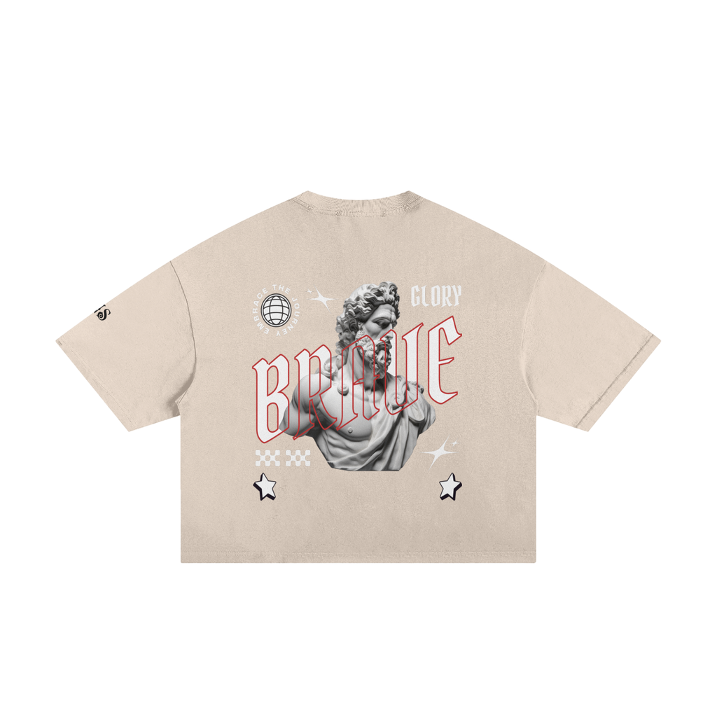 Classic Frayed Boxy ( BRAVE) Tee