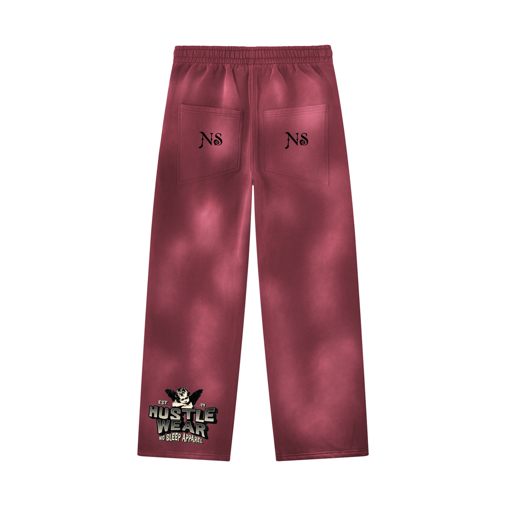 Unisex Sunfade Wide Leg Fleece Sweatpants