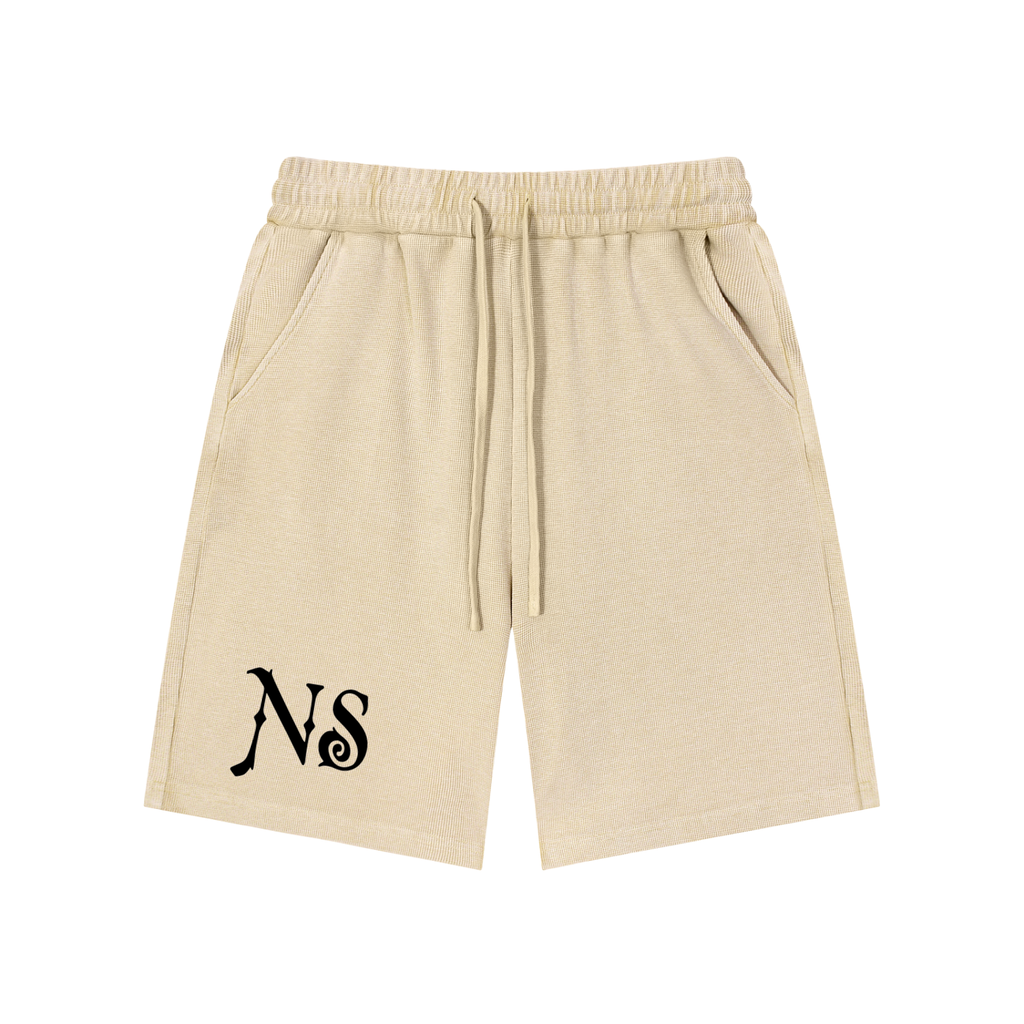 Mineral Wash Waffle Knit Shorts