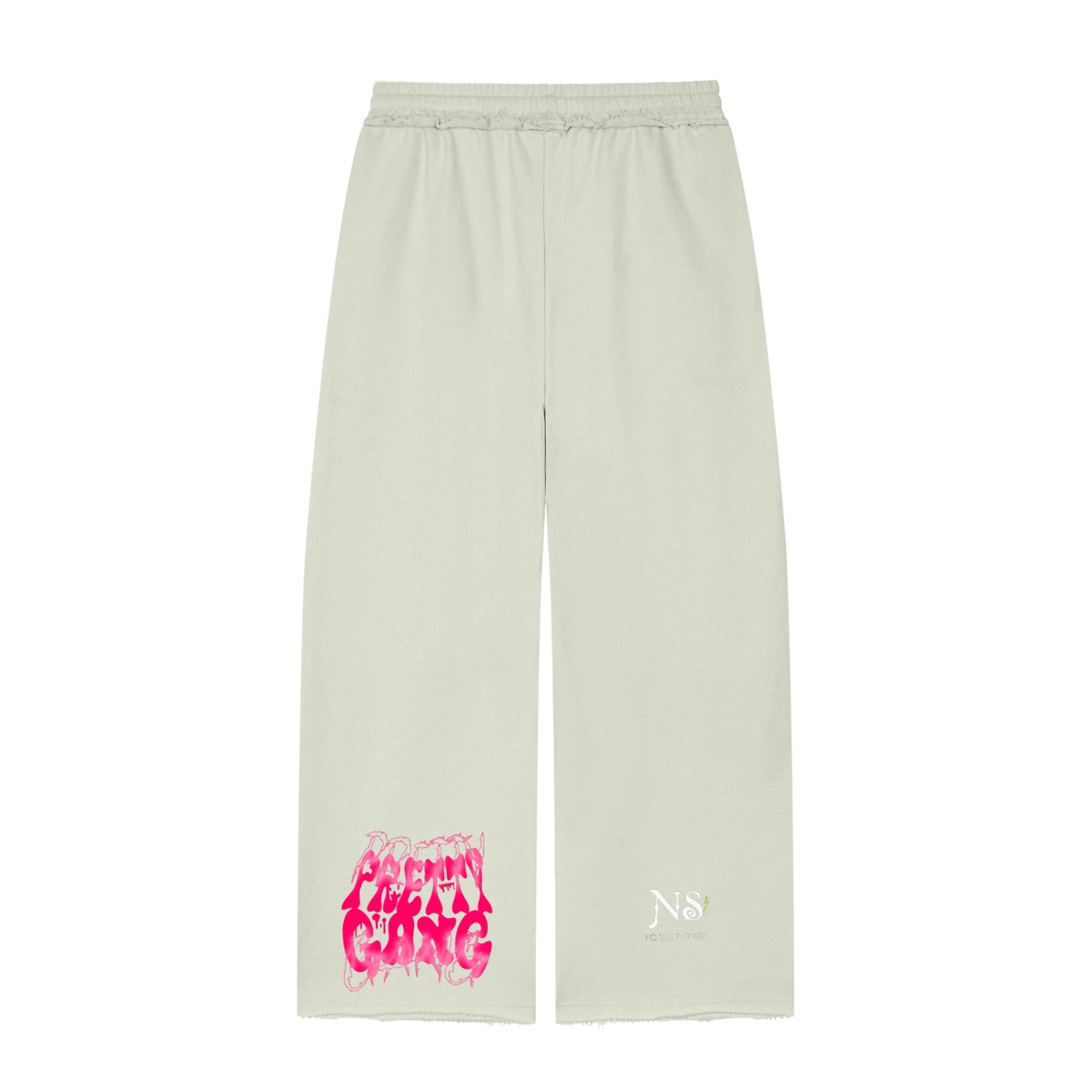 Women’s Wide Leg Raw Edge Sweatpants