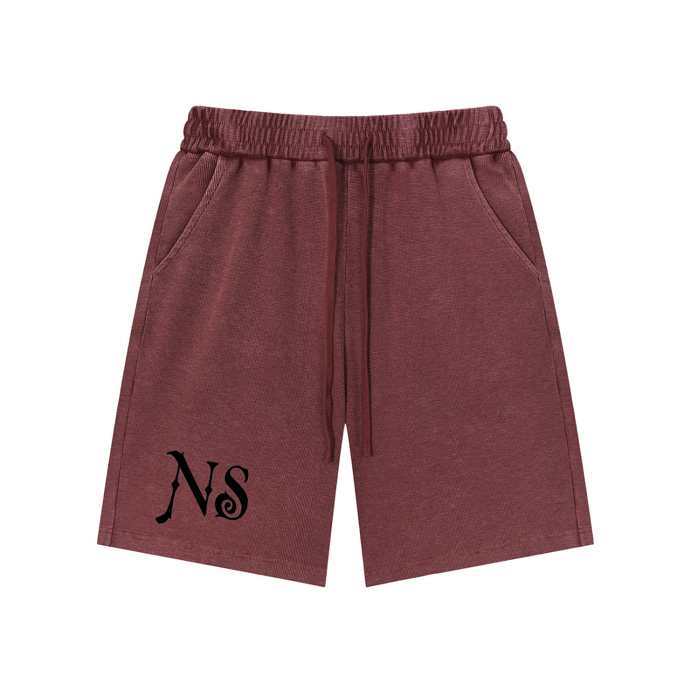 Mineral Wash Waffle Knit Shorts