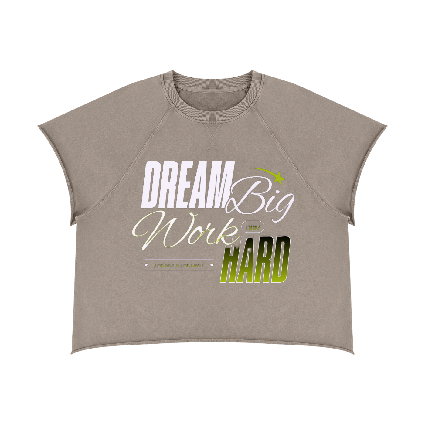 Unisex Vintage Wash Raw Edge T-Shirt