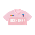 Women’s Cropped Paneled V-Neck Jersey
