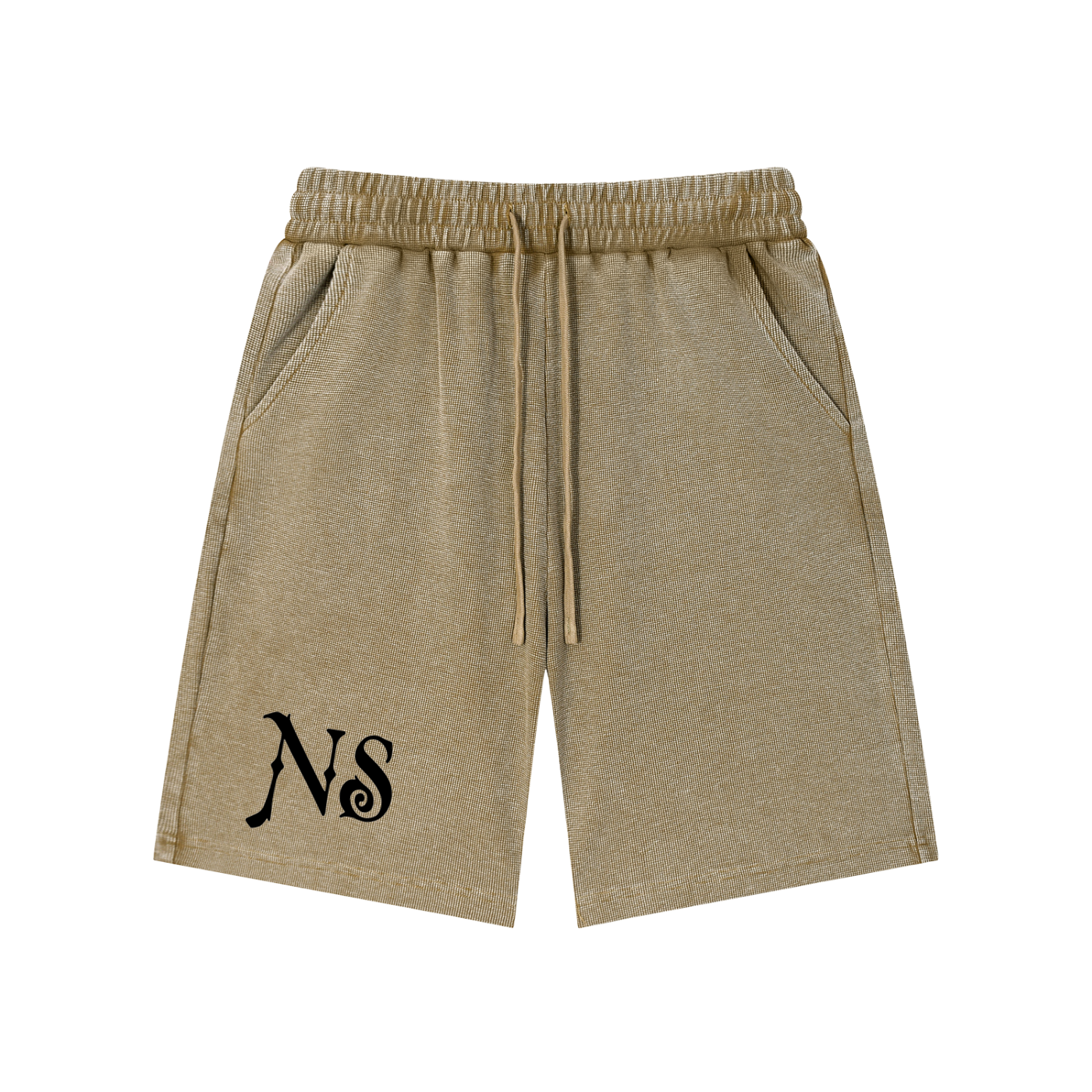 Mineral Wash Waffle Knit Shorts