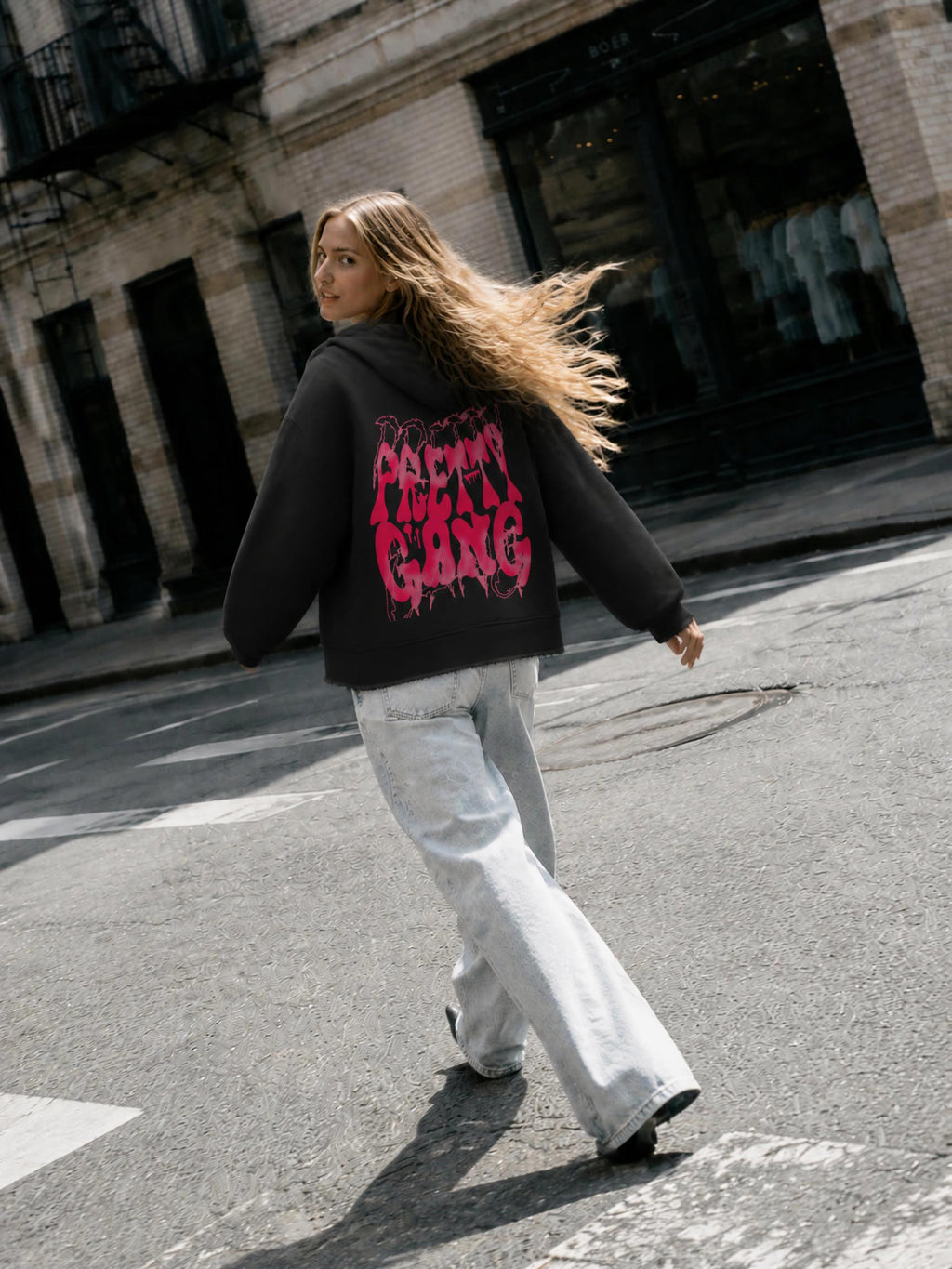 Women’s Raw Edge Full Zip Hoodie