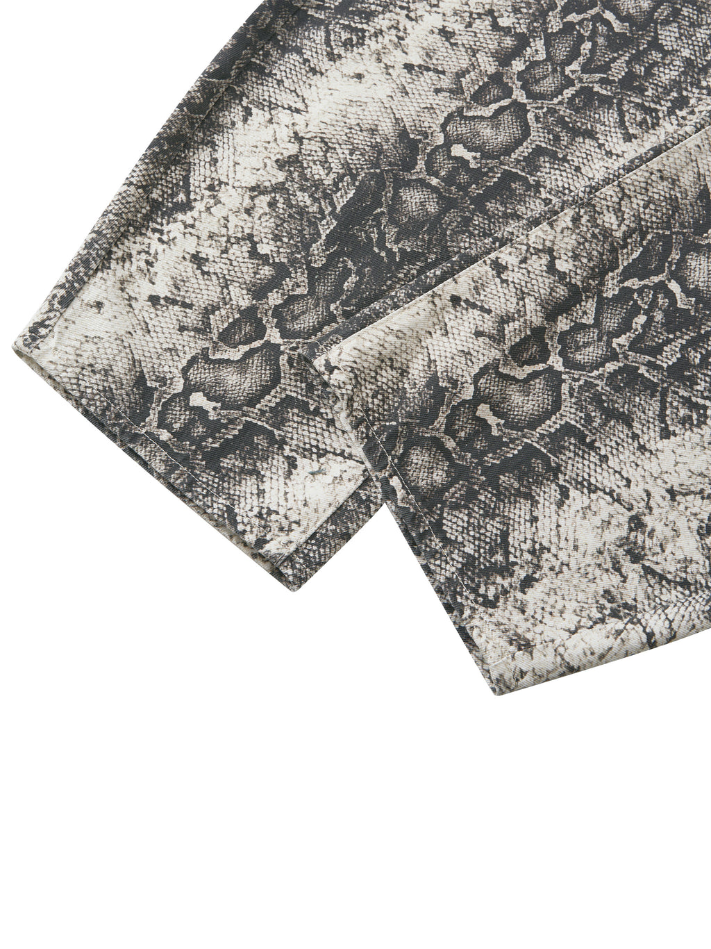 Men's Snake Print Barrel Leg Pants